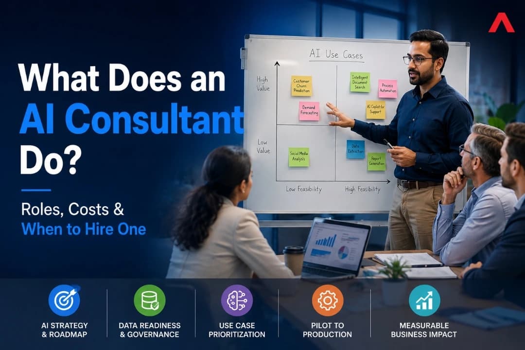 What Does an AI Consultant Do? Roles, Costs & When to Hire One