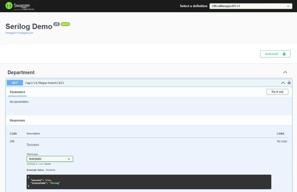 What configuration should be used for Serilog?